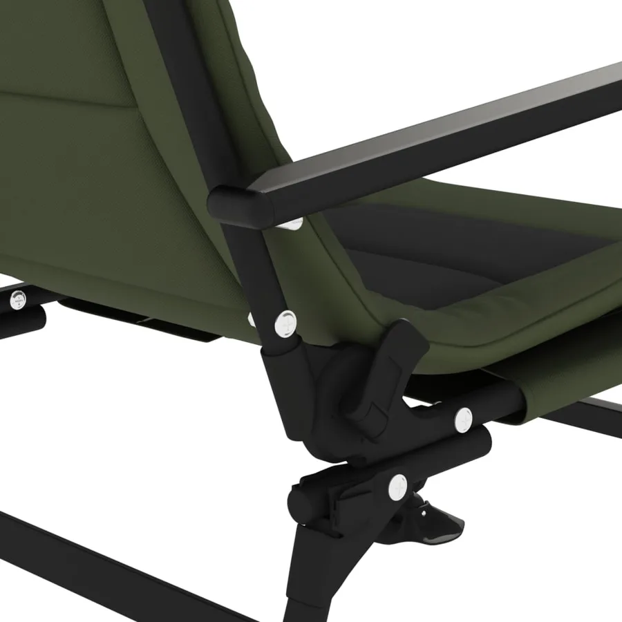 Chaise de pêche avec accoudoir pliable vert - 8