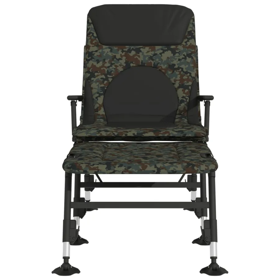 Transat de pêche avec pieds à boue réglables pliable camouflage - 3