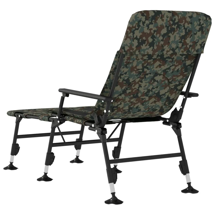 Transat de pêche avec pieds à boue réglables pliable camouflage - 5