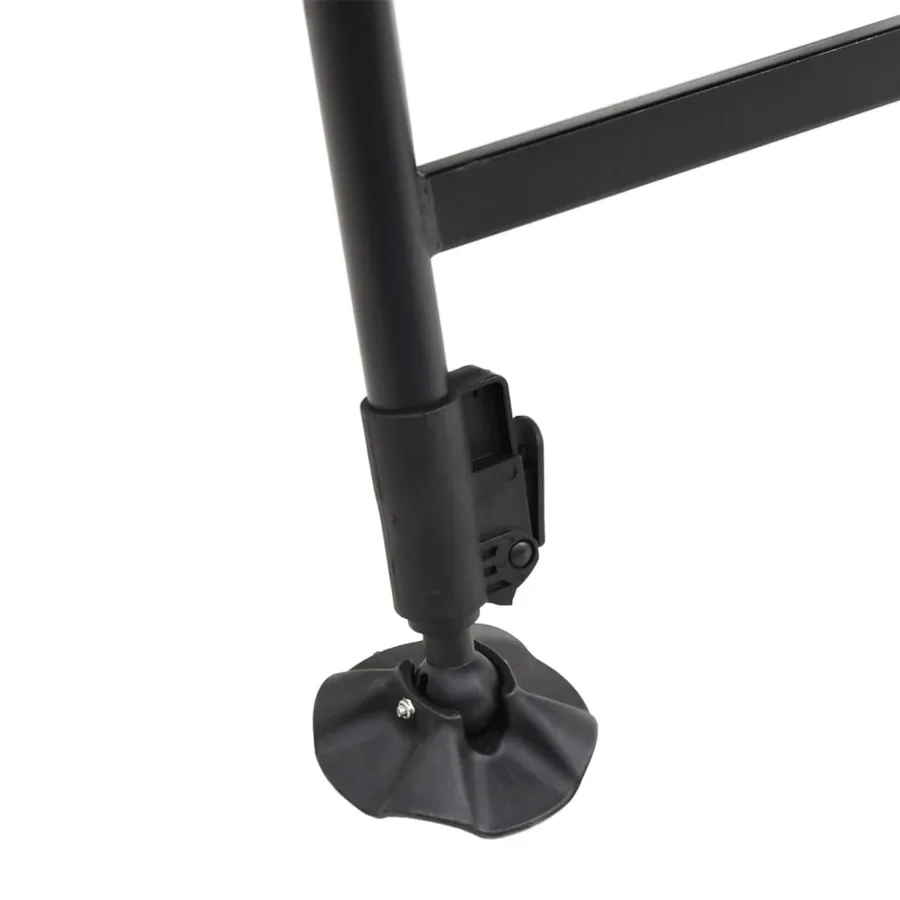 Chaise de pêche avec pieds à boue réglables pliable vert - 9