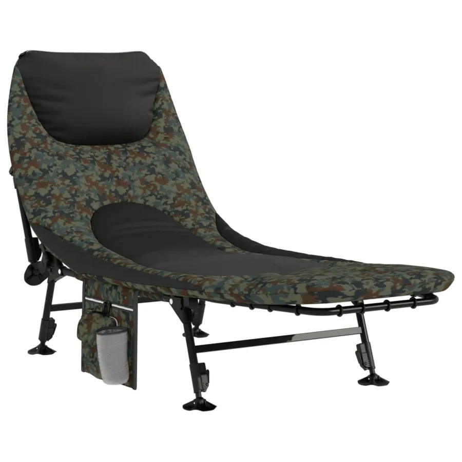 Lit de pêche avec pieds à boue réglables pliable camouflage - 2