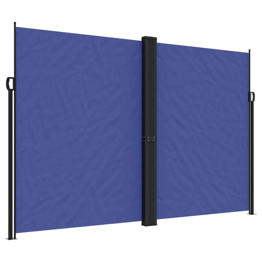 Auvent latéral rétractable bleu 220x1000 cm - 2