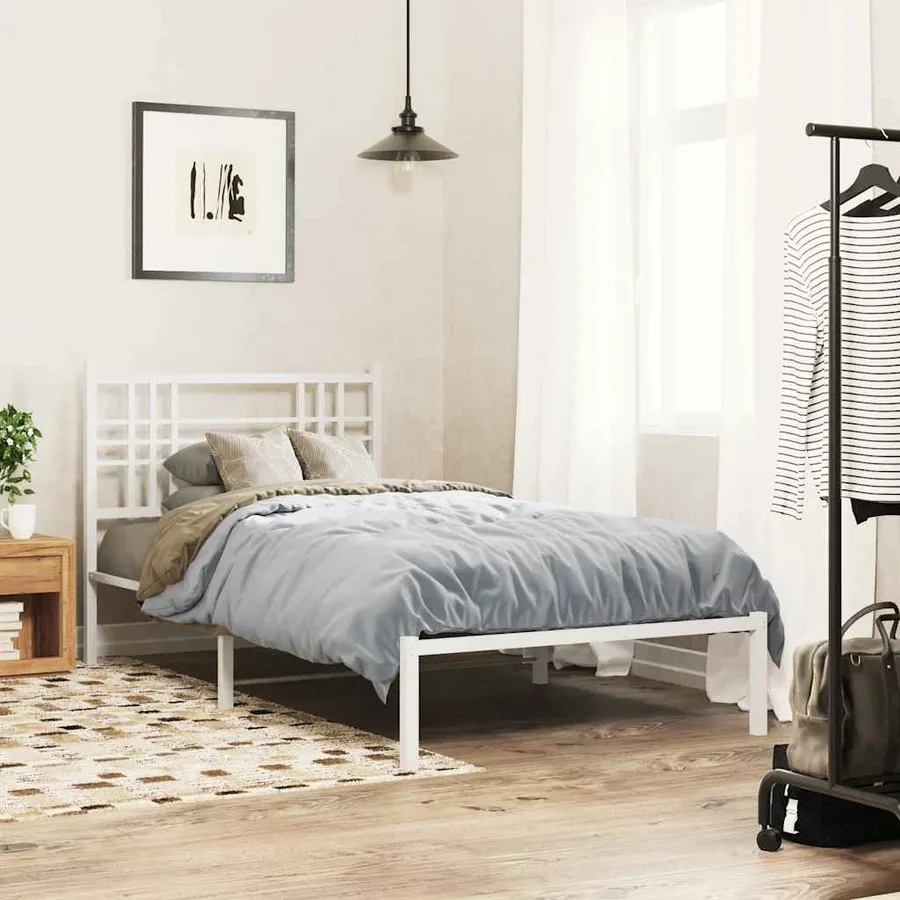 Tête de lit de remplacement métal blanc 100 cm - 3