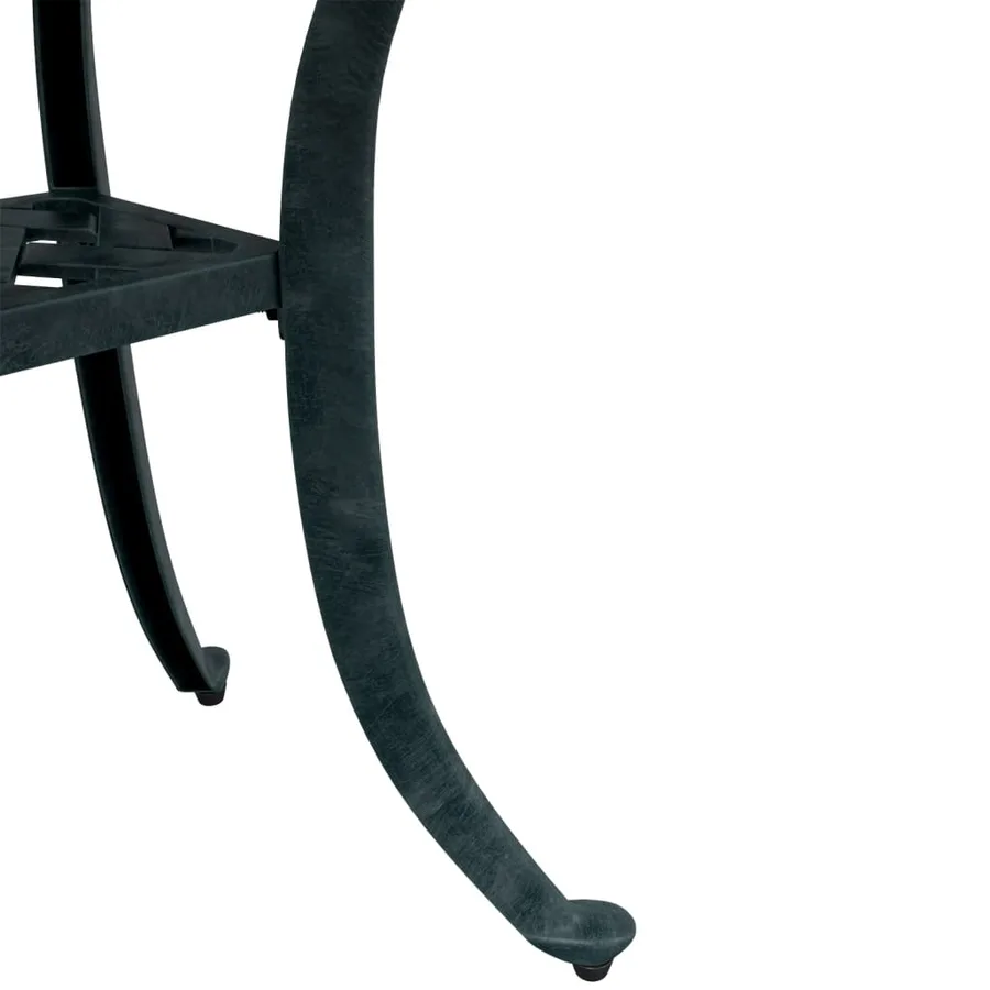 Table de jardin vert 53x53x53 cm aluminium coulé - 10