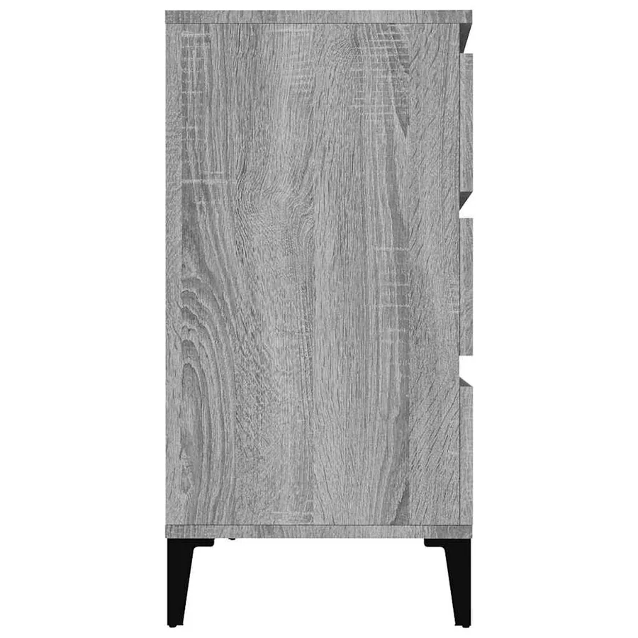 Buffet Sonoma gris 60x35x70 cm Bois d'ingénierie - 6