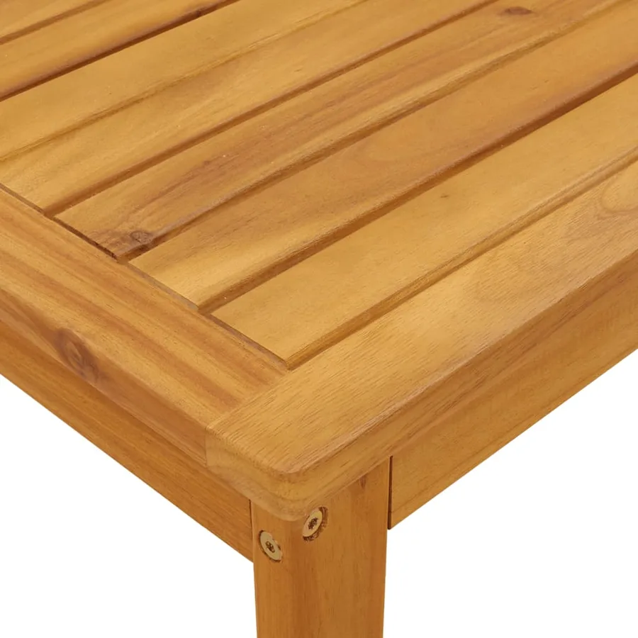 Ensemble de balcon avec coussins 3 pcs bois massif d'acacia - 9