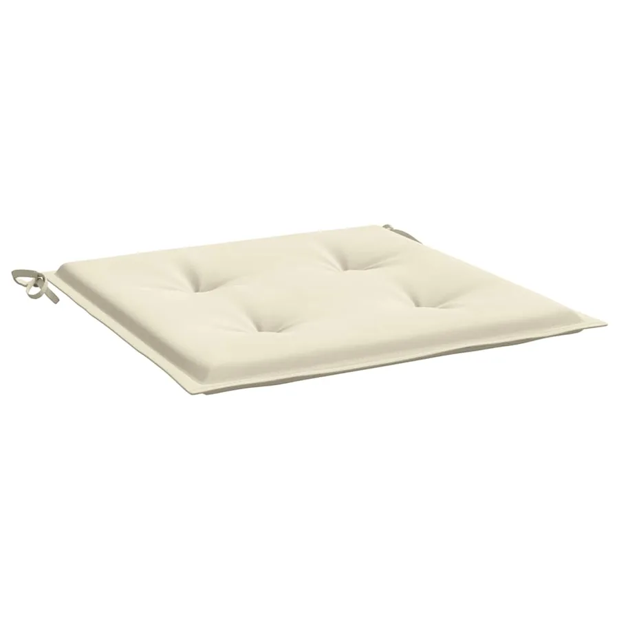 Coussins de chaise jardin lot de 6 crème 50x50x2cm tissu oxford - 5