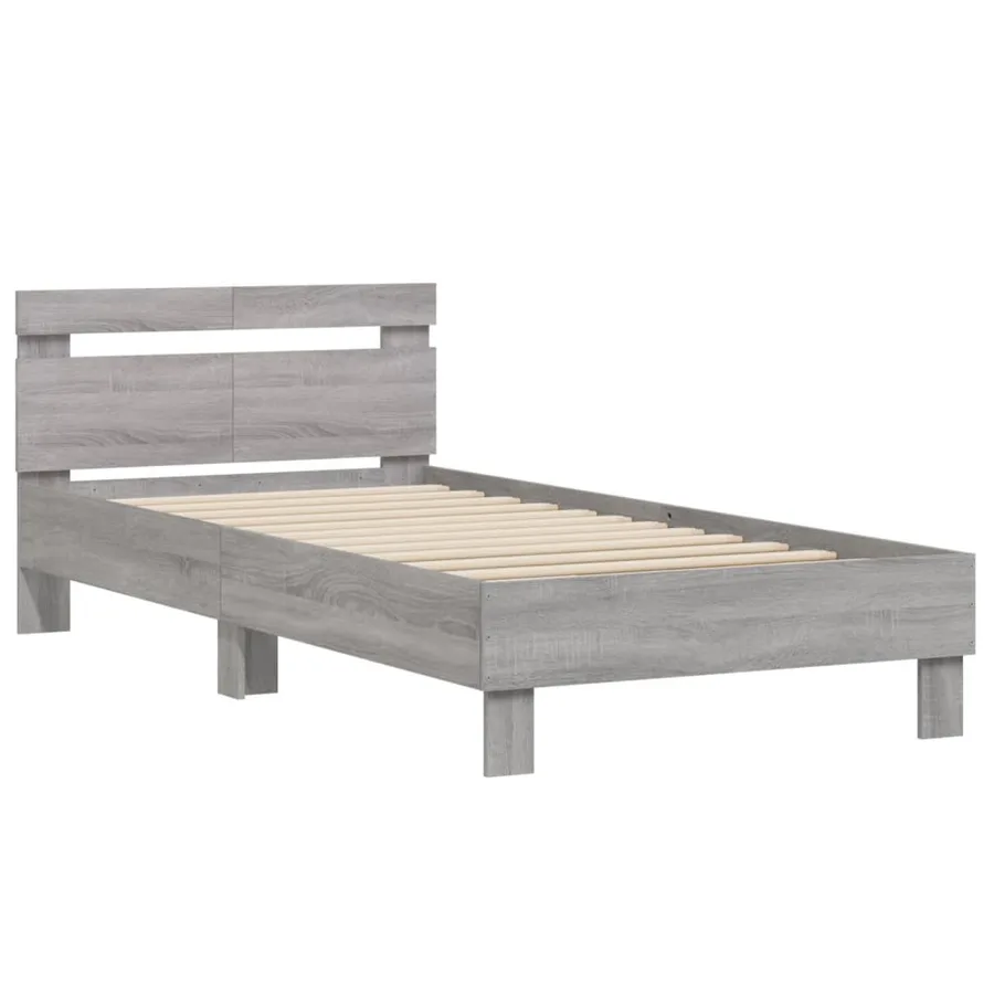 Cadre de lit sans matelas avec tête de lit 100x200 cm - 3