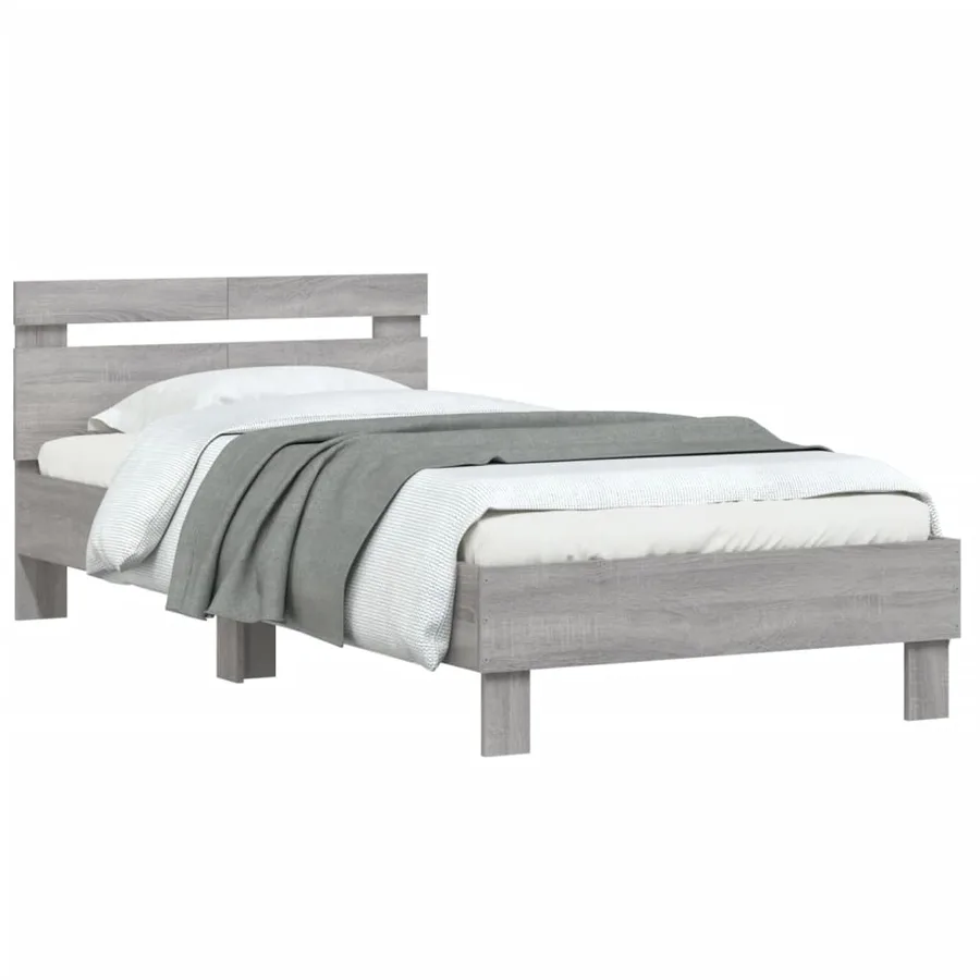 Cadre de lit sans matelas avec tête de lit 100x200 cm - 4