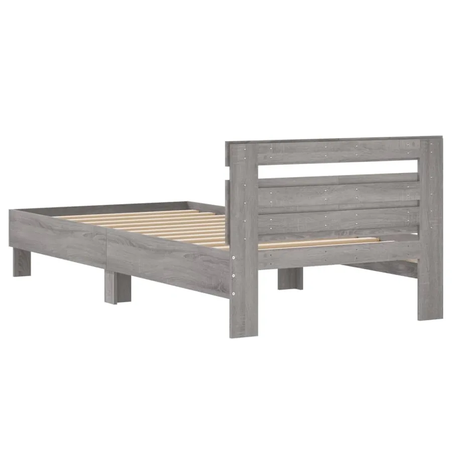 Cadre de lit sans matelas avec tête de lit 100x200 cm - 7