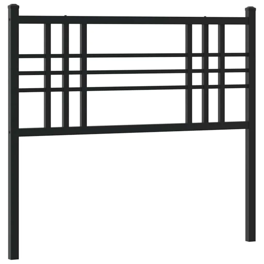 Tête de lit de remplacement métal noir 100 cm - 2
