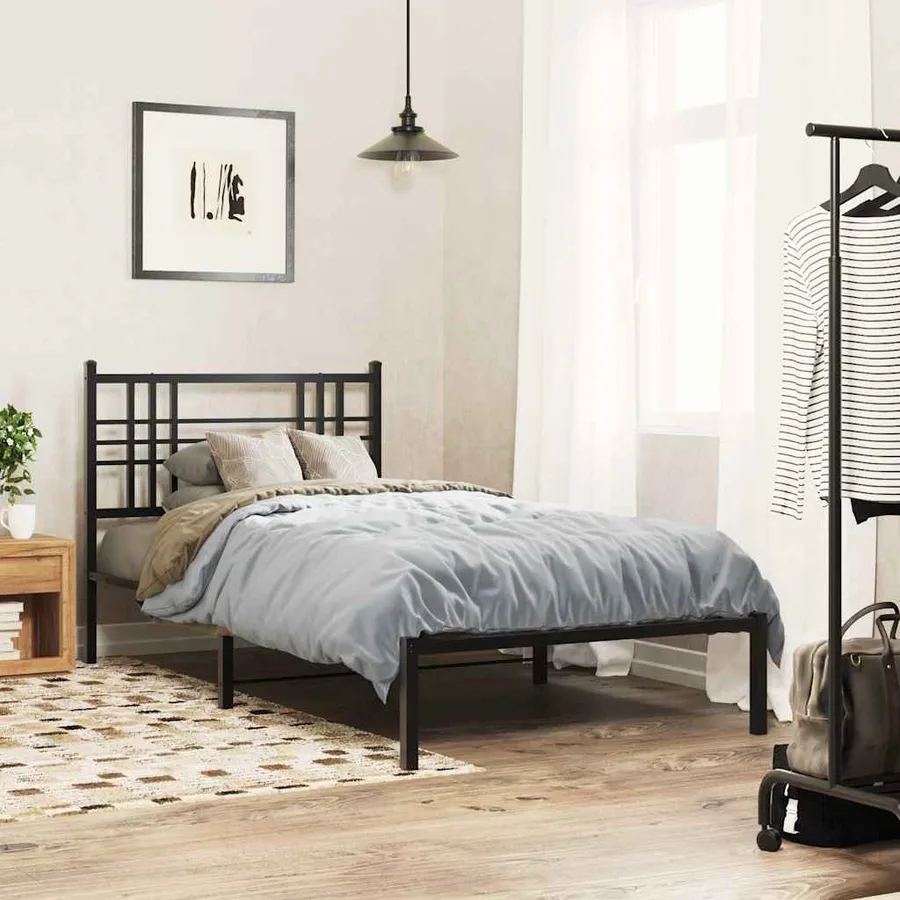 Tête de lit de remplacement métal noir 100 cm - 3