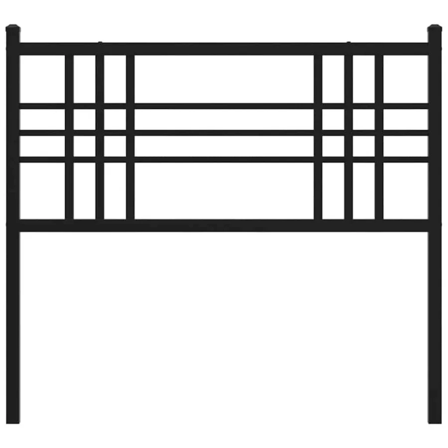 Tête de lit de remplacement métal noir 100 cm - 4