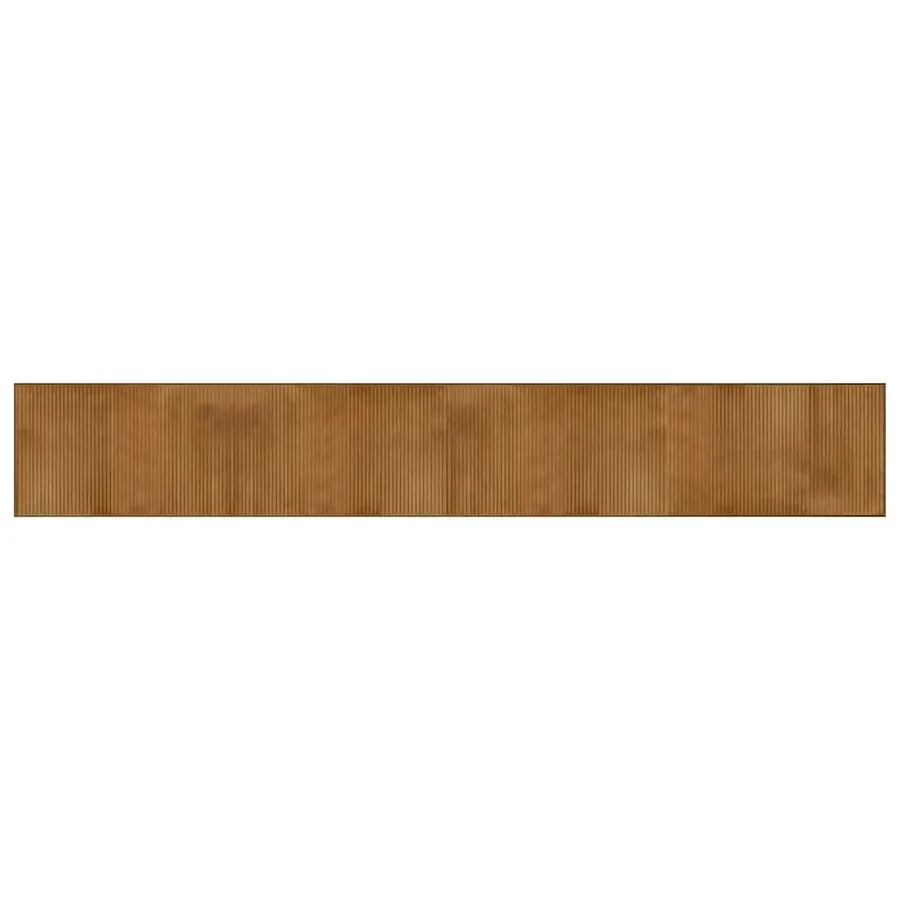 Tapis rectangulaire marron 60x400 cm bambou - 2