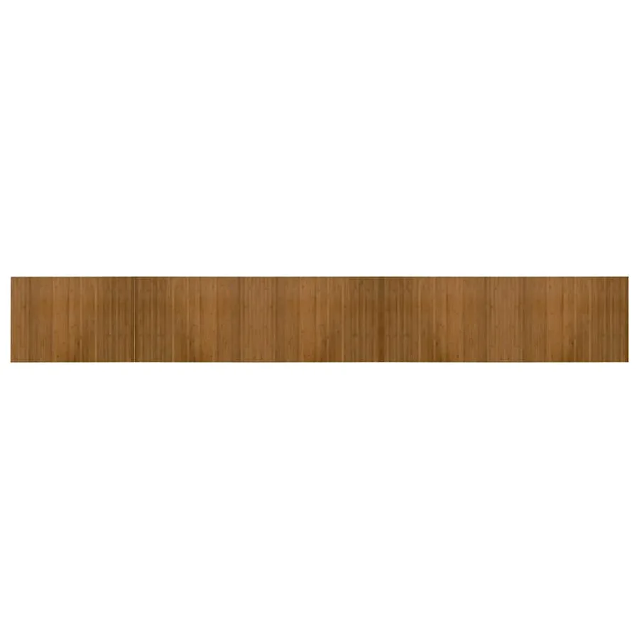 Tapis rectangulaire marron 70x500 cm bambou - 2