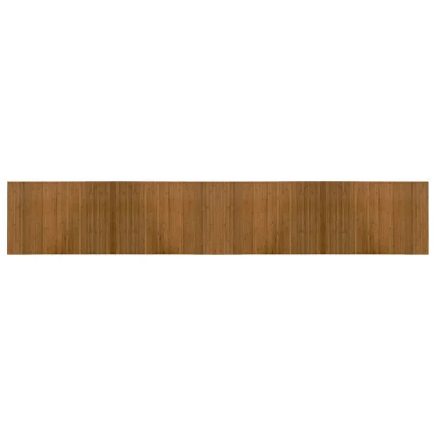 Tapis rectangulaire marron 70x400 cm bambou - 2