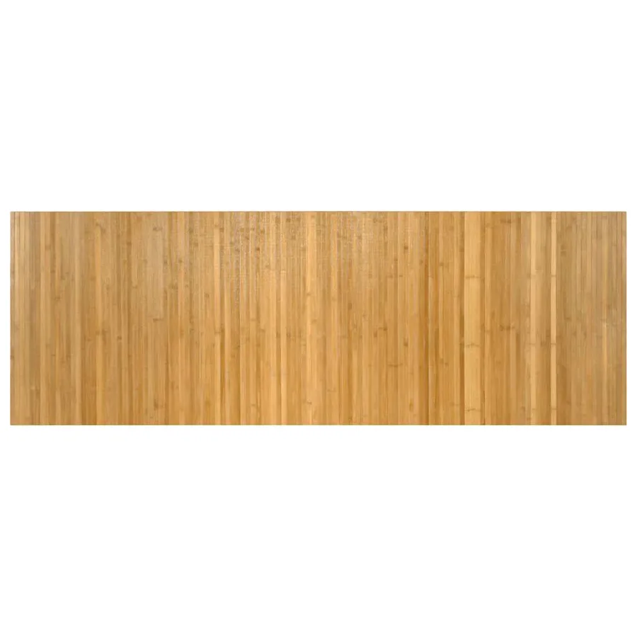 Tapis rectangulaire naturel 70x200 cm bambou - 2