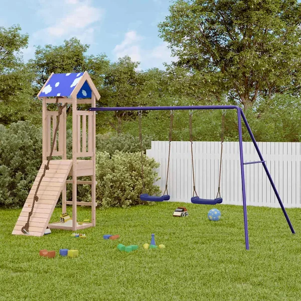 Aire de jeux d'extérieur bois de pin massif