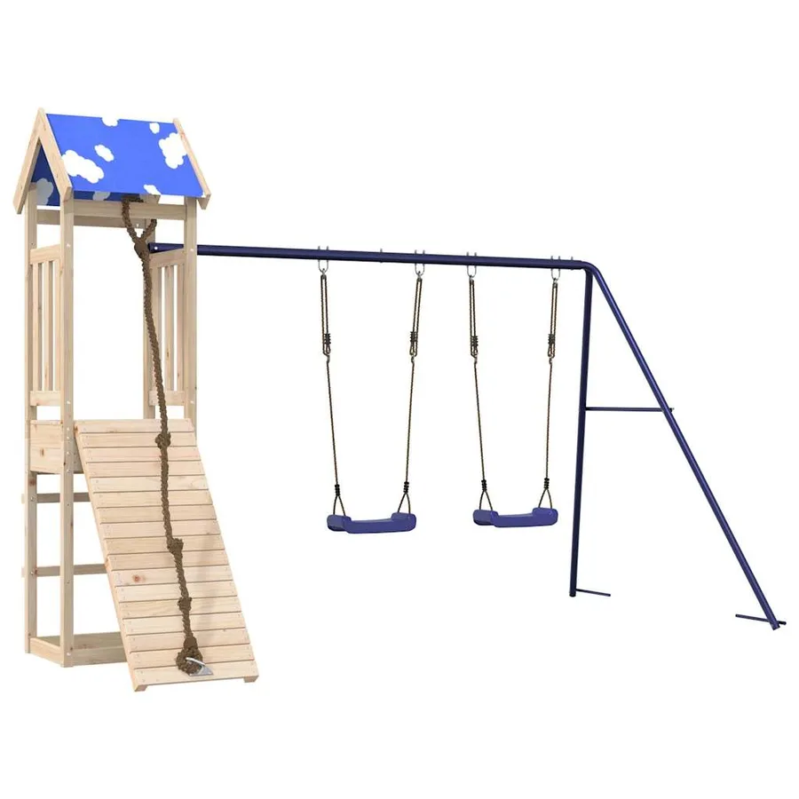 Aire de jeux d'extérieur bois de pin massif - 2