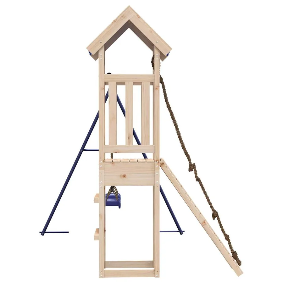 Aire de jeux d'extérieur bois de pin massif - 6