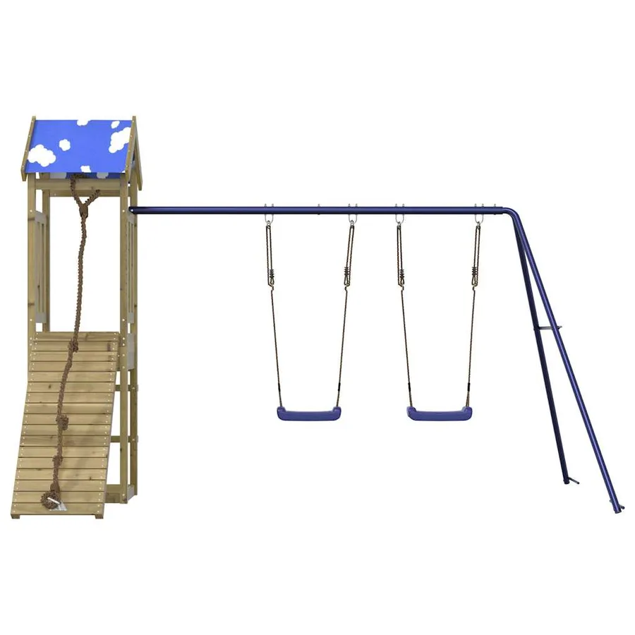 Aire de jeux d'extérieur bois de pin imprégné - 3
