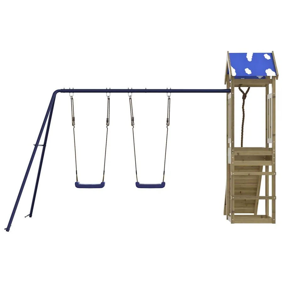Aire de jeux d'extérieur bois de pin imprégné - 7