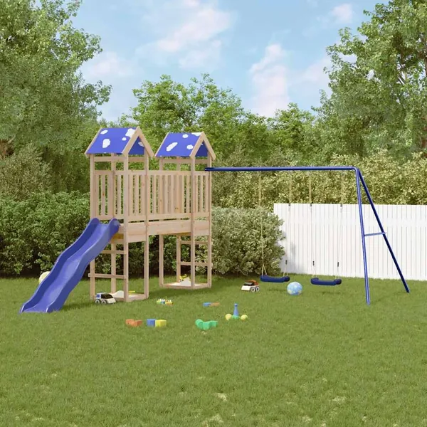 Aire de jeux d'extérieur bois de pin massif