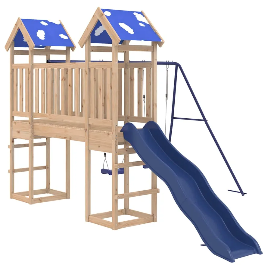 Aire de jeux d'extérieur bois de pin massif - 2
