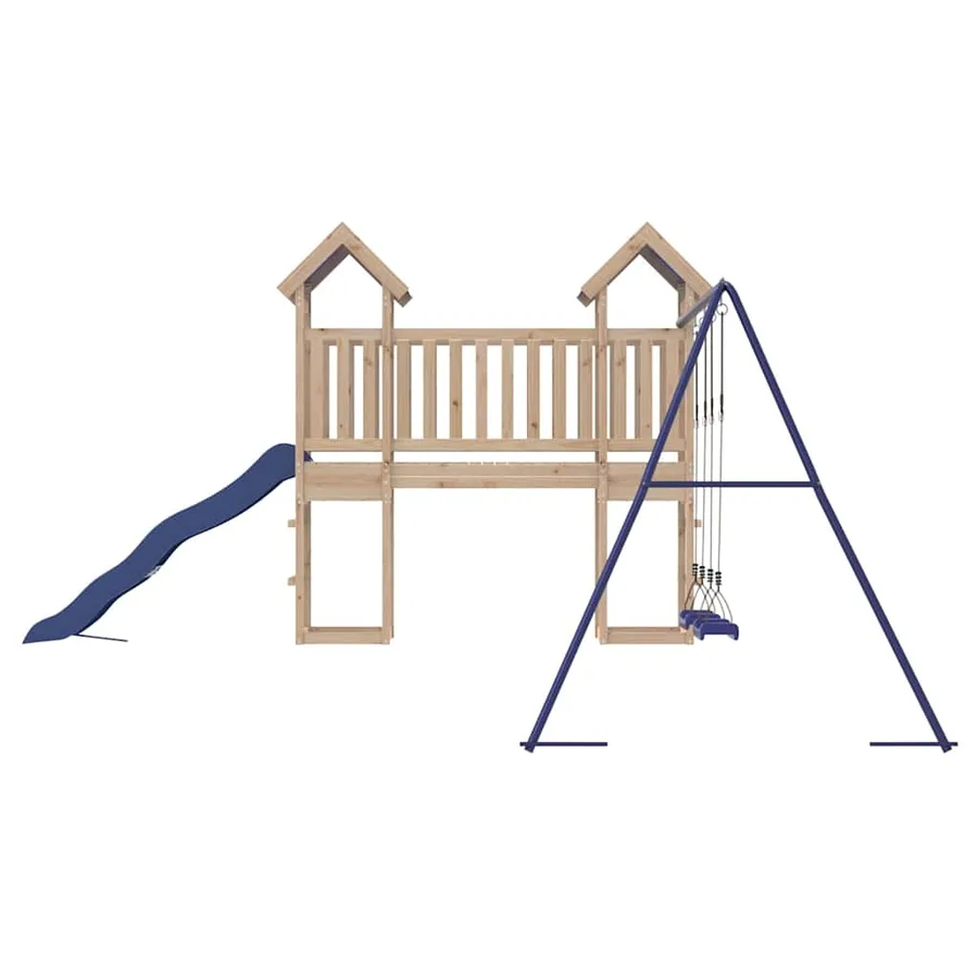 Aire de jeux d'extérieur bois de pin massif - 6