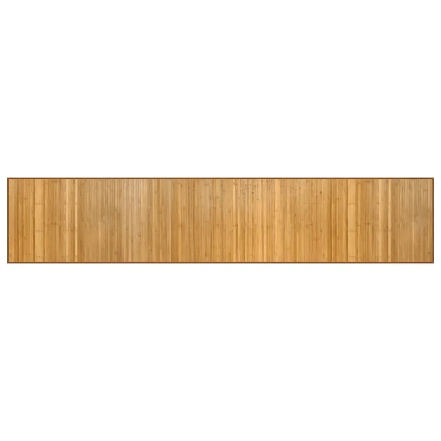 Tapis rectangulaire naturel 60x300 cm bambou - 2