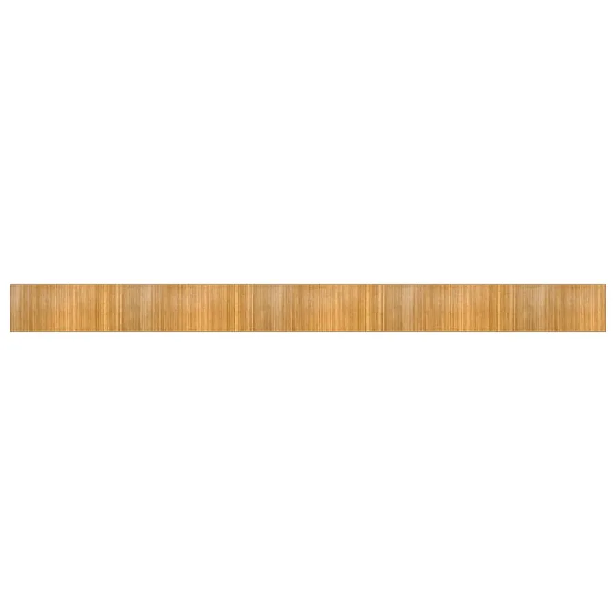 Tapis rectangulaire naturel 80x1000 cm bambou - 2