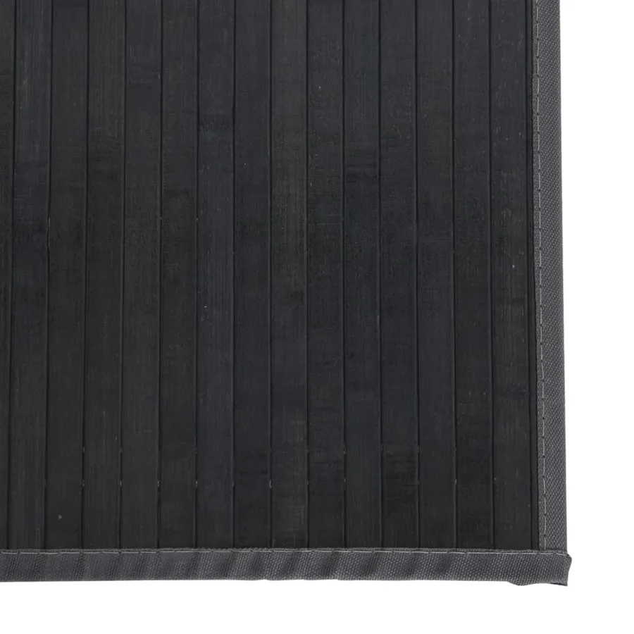 Tapis rectangulaire gris 60x1000 cm bambou - 6