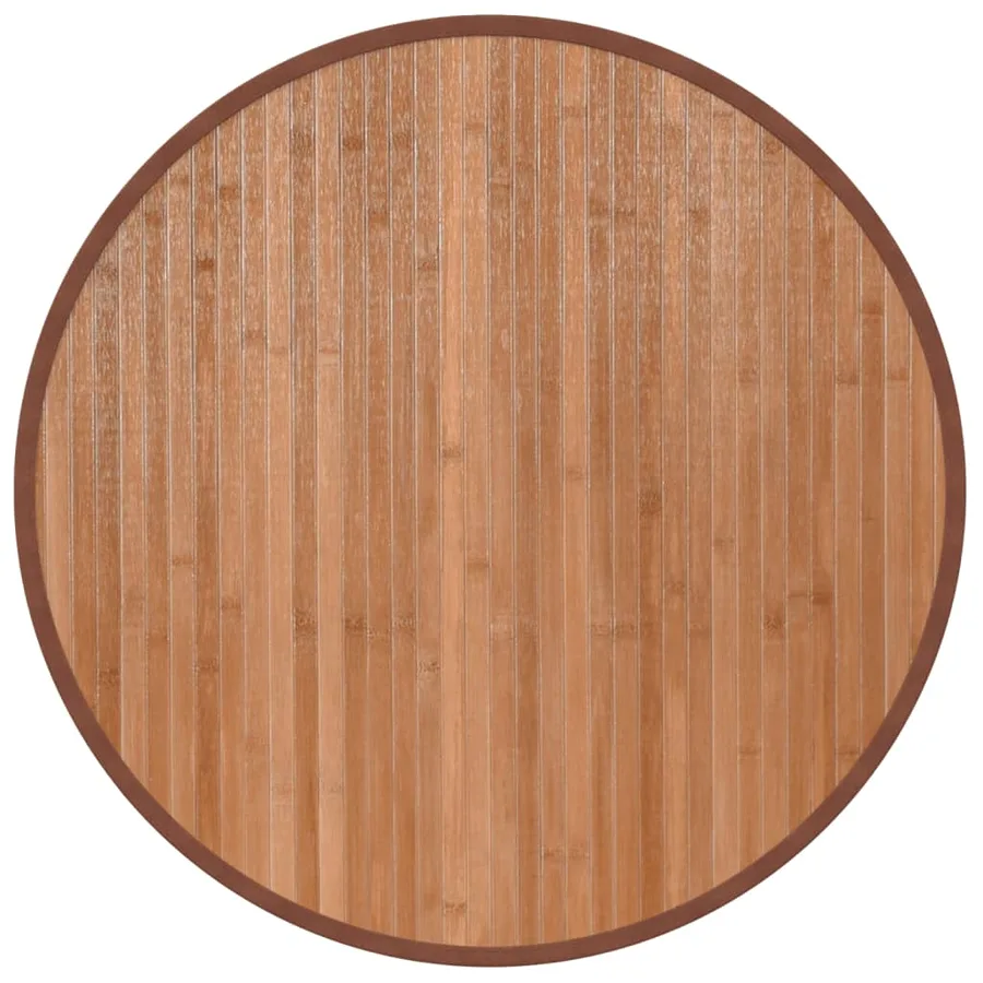 Tapis rond naturel 60 cm bambou - 2