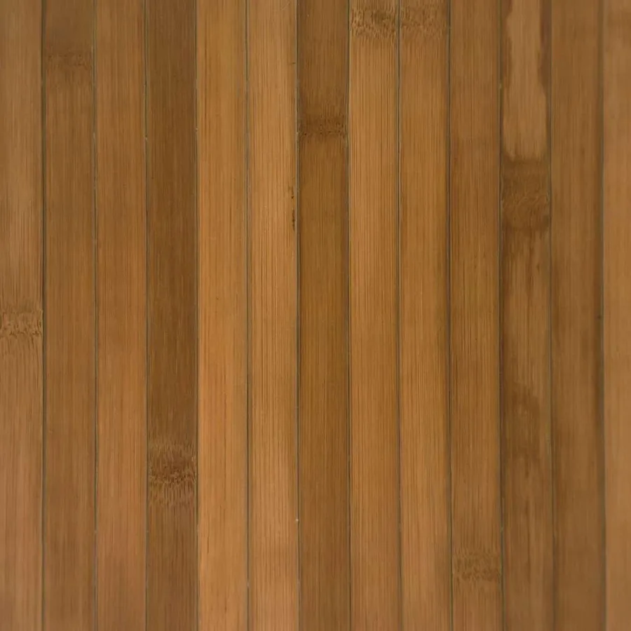 Tapis rond marron 100 cm bambou - 7