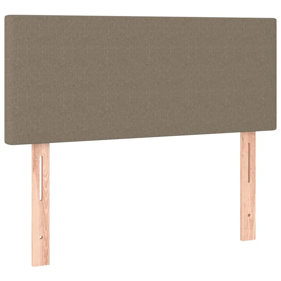 Sommier à lattes de lit avec matelas taupe 120x190 cm tissu - 7