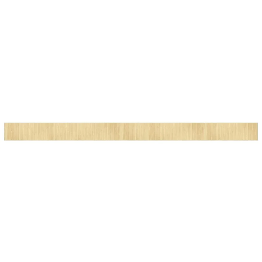 Tapis rectangulaire naturel clair 70x1000 cm bambou - 2