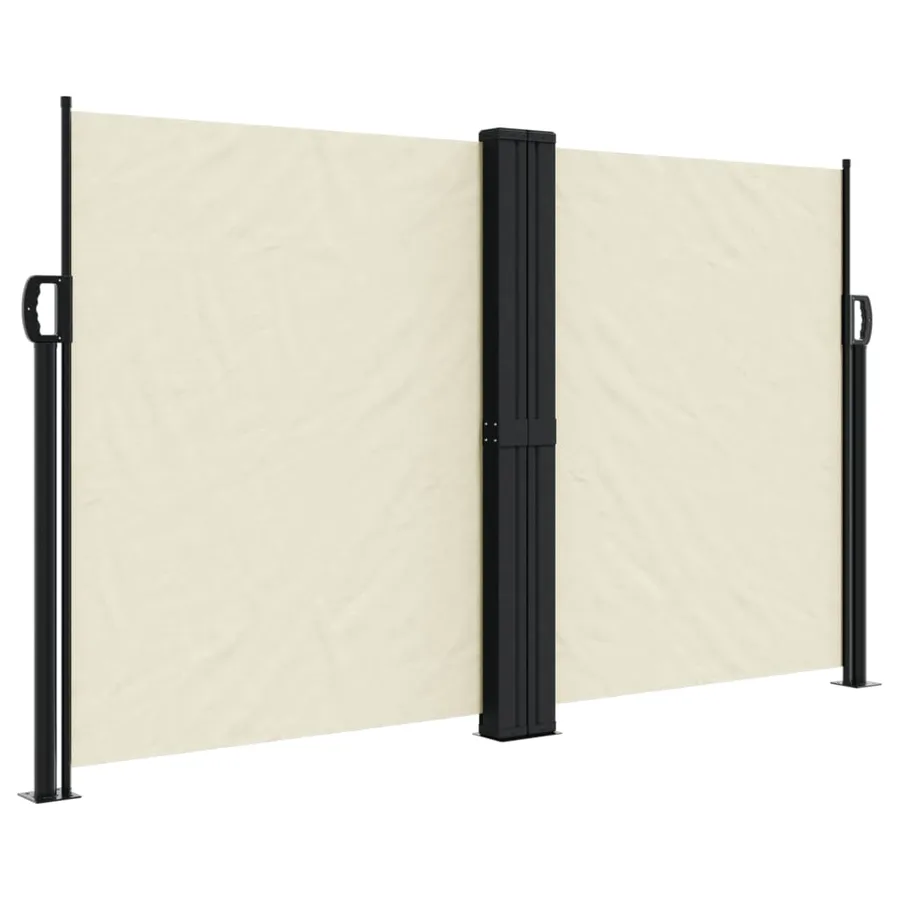 Auvent latéral rétractable crème 140x1200 cm - 2