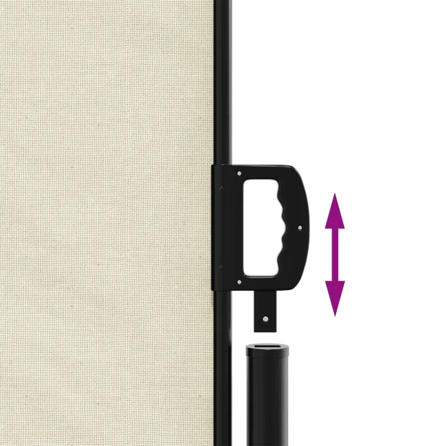 Auvent latéral rétractable crème 140x1200 cm - 6