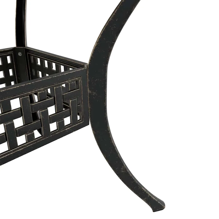 Ensemble de bistrot 3 pcs bronze aluminium coulé - 5