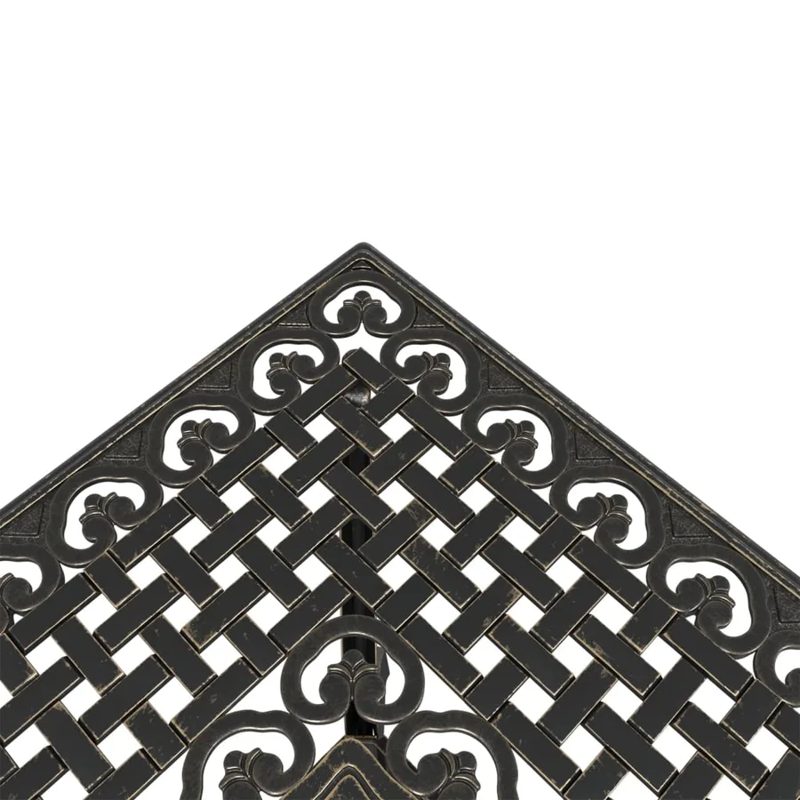 Ensemble de bistrot 3 pcs bronze aluminium coulé - 6