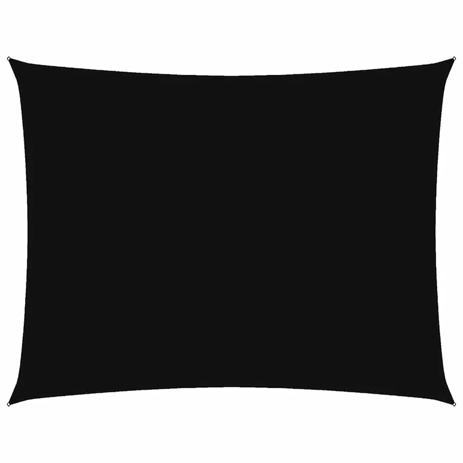 Voile de parasol tissu oxford rectangulaire 3,5x5 m noir - 2