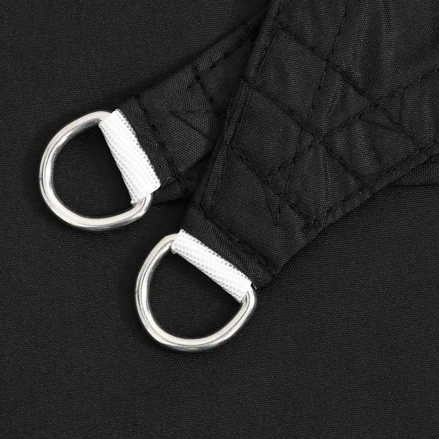 Voile de parasol tissu oxford rectangulaire 3,5x5 m noir - 5