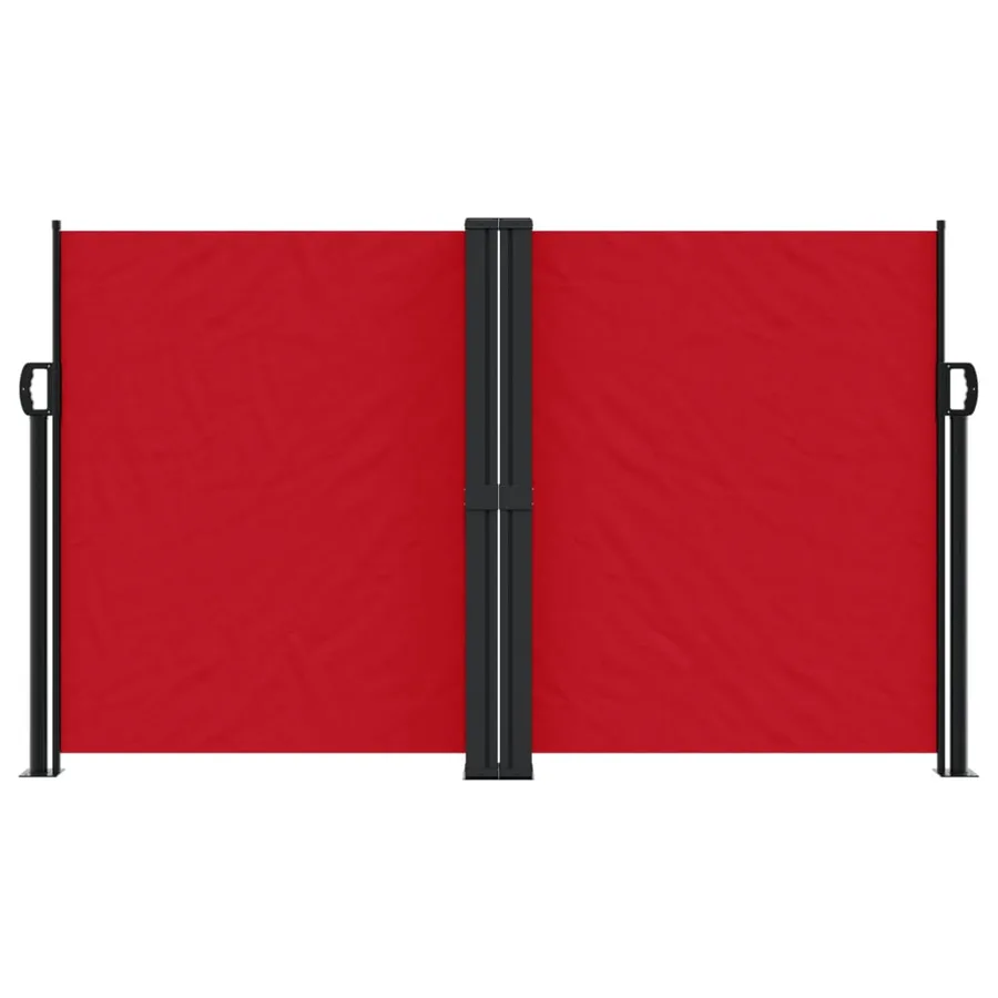 Auvent latéral rétractable rouge 140x1200 cm - 3