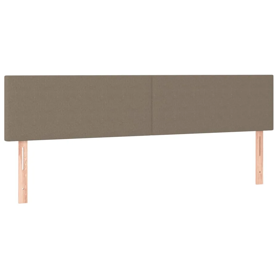 Cadre de lit sans matelas taupe 120x190 cm tissu - 8