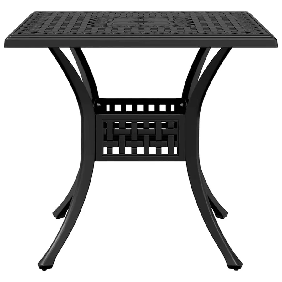 Ensemble à manger de jardin 5 pcs noir aluminium coulé - 4