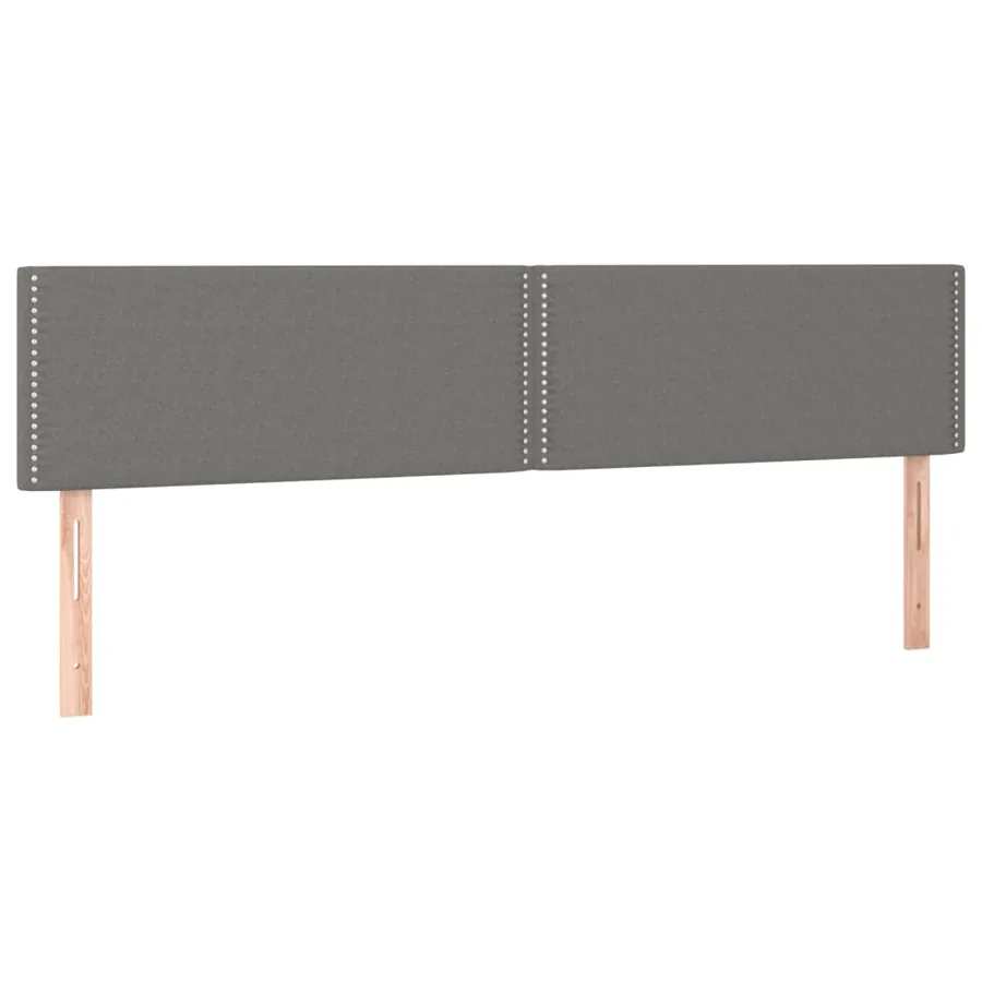 Sommier à lattes de lit et matelas et LED Gris foncé 180x200 cm - 7