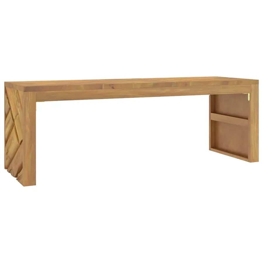Table basse 110x35x38 cm bois massif de teck - 2