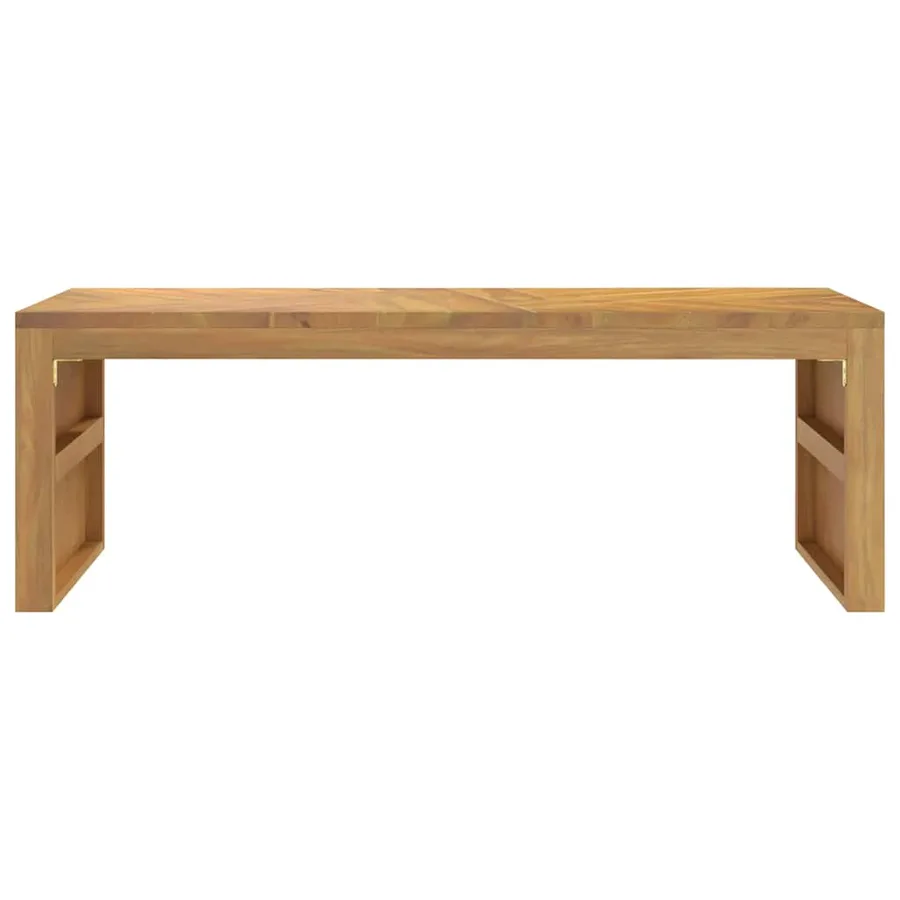 Table basse 110x35x38 cm bois massif de teck - 5