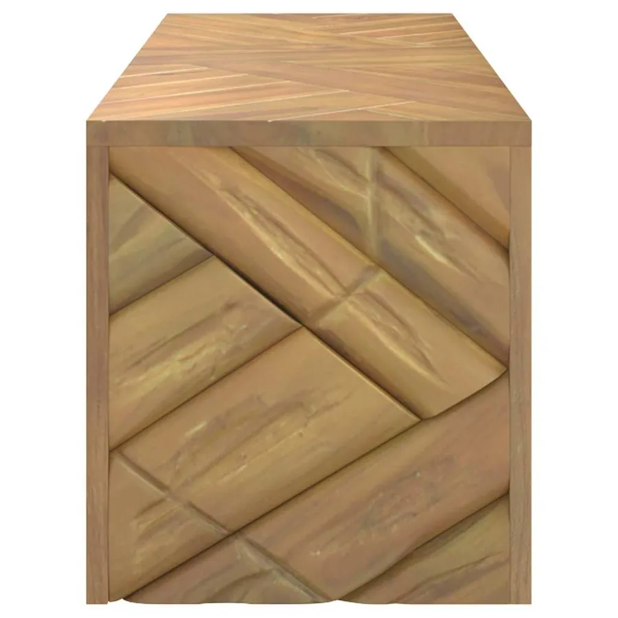 Table basse 110x35x38 cm bois massif de teck - 6
