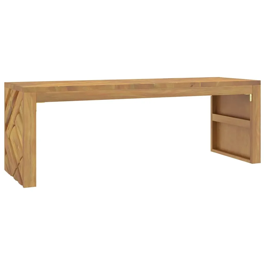 Table basse 110x35x38 cm bois massif de teck - 7